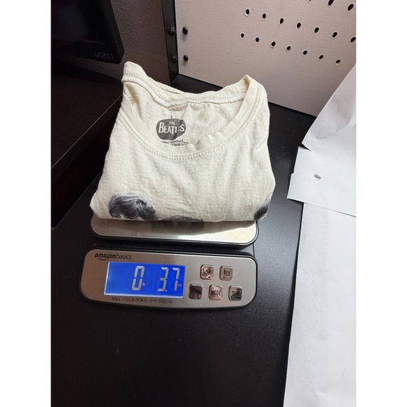 The Beatles 1964 New York Graphic Band T-Shirt Cream Womens XL 2013 Apple Corps - Picture 7 of 7